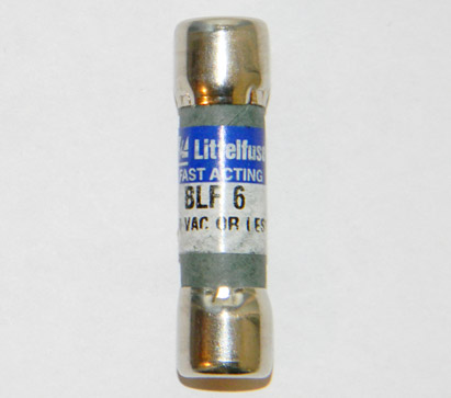 BLF-6 Fast Acting Littelfuse Fuse 6Amp