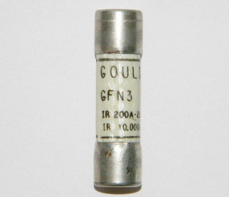 GFN3 Gould Shawmut 3Amp Pin Indicating NOS