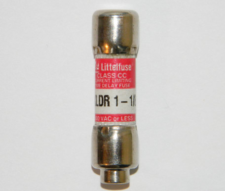 KLDR-1-1/8 Time-Delay Littelfuse Class CC, 1-1/8Amp Fuse