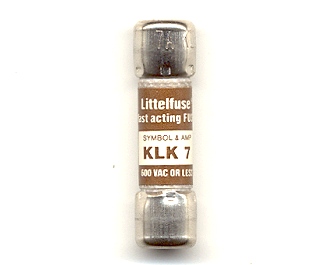 KLK-7 Littelfuse Fast Acting Fuse 7Amp NOS