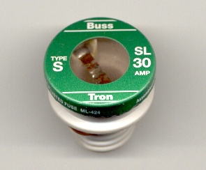 SL-30 Time-Delay Type S Bussmann Plug Fuse 30Amp, 1 fuse each