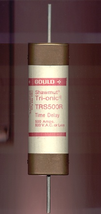 TRS500R Tri-onic Gould Shawmut 500Amp Fuse USED