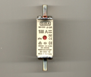 2000013.100 gG Siba Fuse 100Amp NH000 500V