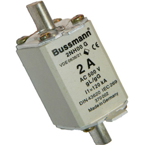 2NH00G Bussmann HRC Fuse gL/gG 2Amp 500V