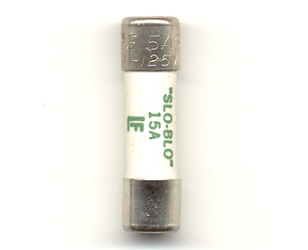 523015 5AB Slo-Blo 15Amp Littelfuse Fuse NOS