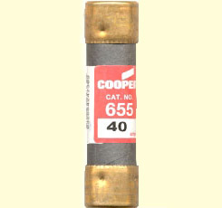 655-40 OneTime 250V Cooper Fuse 40Amp