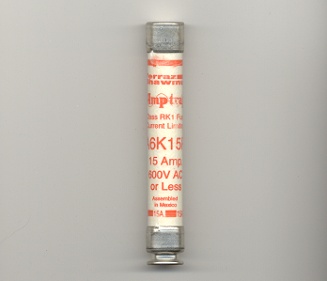 A6K15R Amp-Trap Ferraz-Shawmut RK1 Fuse 15Amp