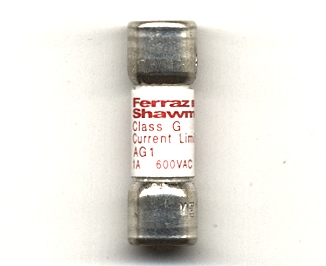 AG1 Ferraz Shawmut 1Amp Class G Fuse