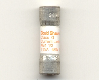 AG1-1/2 Gould Shawmut 1-1/2Amp Class G Fuse NOS