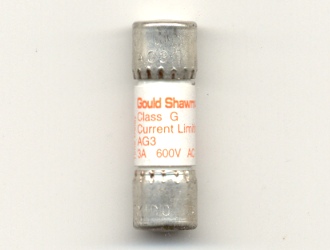 AG3 Gould-Ferraz Shawmut 3Amp Class G Fuse