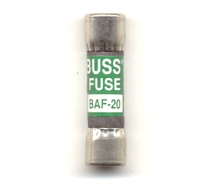 BAF-20 Fast Acting Bussmann Fuse 20Amp