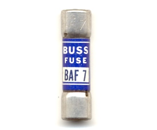 BAF-7 Fast Acting Bussmann Fuse 7Amp NOS