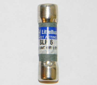 BLF-6 Fast Acting Littelfuse Fuse 6Amp