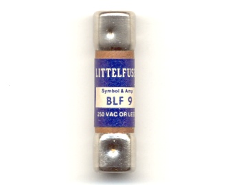 BLF-9 Fast Acting Littelfuse Fuse 9Amp NOS