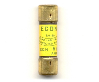 ECN-6-1/4 Time-Delay Economy Fuse 6-1/4Amp NOS