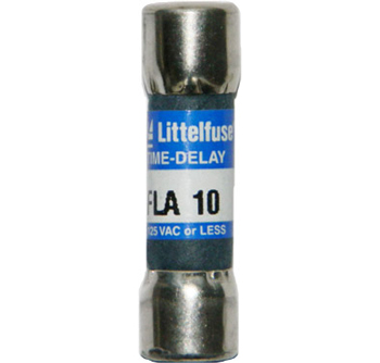 FLA-10 Pin Indicating Littelfuse Slo-Blo Fuse 10Amp