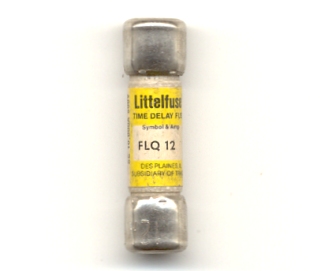 FLQ-12 Littelfuse Slo-Blo Fuse 12Amp 500Vac - USED