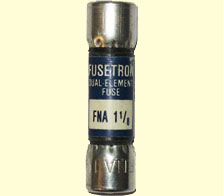 FNA-1-1/8 Pin Indicating Time-Delay Bussmann Fuse 1-1/8Amp NOS