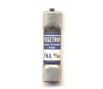 FNA-4/10 Pin Indicating Time-Delay Bussmann Fuse 4/10Amp - USED