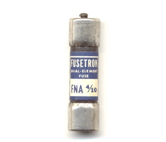 FNA-4/10 Pin Indicating Time-Delay Bussmann Fuse 4/10Amp - USED
