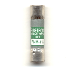 FNM-1-1/2 Fusetron 1-1/2Amp Bussmann Fuse