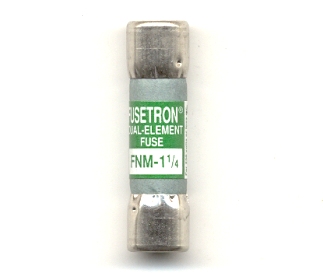 FNM-1-1/4 Fusetron 1-1/4Amp Bussmann Fuse