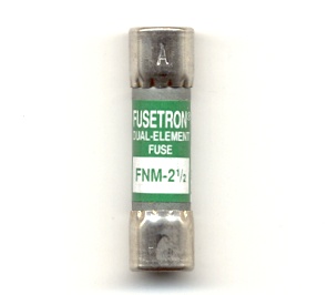 FNM-2-1/2 Fusetron 2-1/2Amp Bussmann Fuse