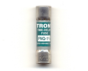 FNQ-1-1/2 Tron BUSSMANN FUSE 1-1/2Amp 500Vac