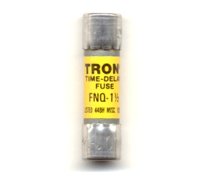 FNQ-1-1/2 Tron BUSSMANN FUSE 1-1/2Amp 500Vac - NOS