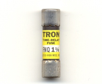 FNQ-1-1/8 Tron BUSSMANN FUSE 1-1/8Amp 500Vac - USED