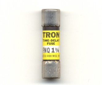 FNQ-1-1/8 Tron BUSSMANN FUSE 1-1/8Amp 500Vac - USED