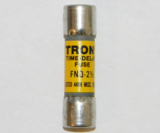 FNQ-2-1/2 Tron BUSSMANN FUSE 2-1/2Amp 500Vac NOS