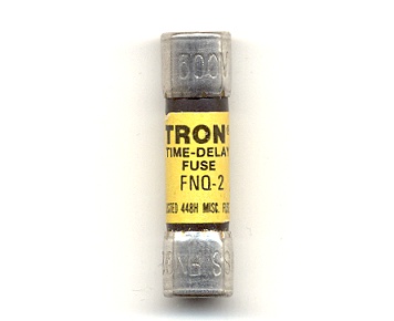 FNQ-2 Tron BUSSMANN FUSE 2Amp 500Vac - NOS