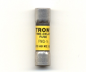 FNQ-1/2 Tron BUSSMANN FUSE 1/2Amp 500Vac - USED