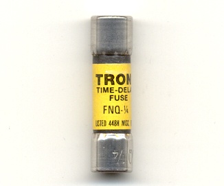 FNQ-1/4 Tron BUSSMANN FUSE 1/4Amp 500Vac - NOS