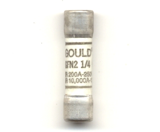 GFN2-1/4 Gould Shawmut 2-1/4Amp Pin Indicating NOS