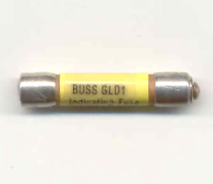 GLD-1 Bussmann Pin Indicating Fuse 1Amp, 1 each, NOS