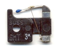 GMT-3A or GMT-3 Bussmann Alarm Indicating 3Amp 5 fuses