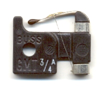 GMT-3/4A or GMT-3/4 Bussmann Alarm Indicating 3/4Amp 5 fuses