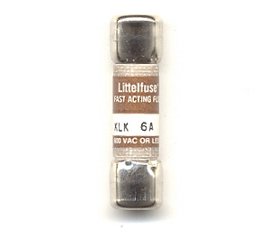 KLK-6 Littelfuse Fast Acting Fuse 6Amp NOS