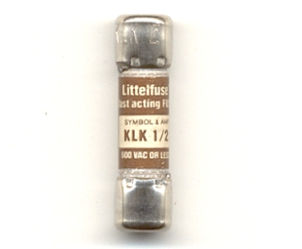 KLK-1/2 Littelfuse Fast Acting Fuse 1/2Amp NOS