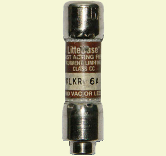 KLKR-6 Fast-Acting Littelfuse Class CC 6Amp USED