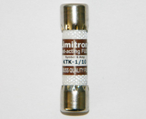 KTK-1/10 Limitron Fast-Acting Bussmann Fuse 1/10Amp