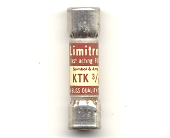 KTK-3/10 Limitron Fast-Acting Bussmann Fuse 3/10Amp NOS