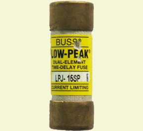 LPJ-15SP Low-Peak Bussmann Fuse 15Amp USED