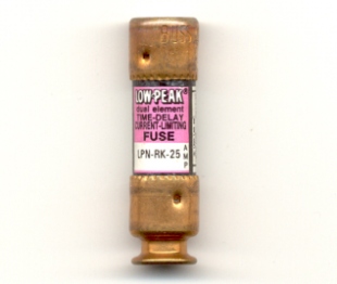 LPN-RK-25 Low-Peak Time-Delay Fuse 25Amp Bussmann NOS