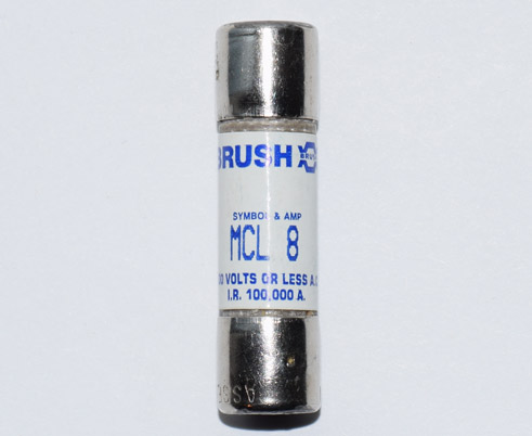 MCL-8 Fast-Acting Brush Fuse 8Amp NOS