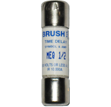 MEQ1/2 Brush Time-Delay Fuse 1/2Amp 500Vac NOS