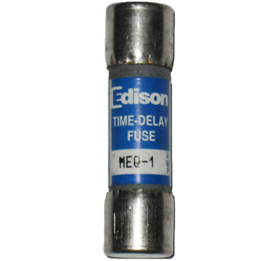MEQ1 Edison Time-Delay Fuse 1Amp 500Vac