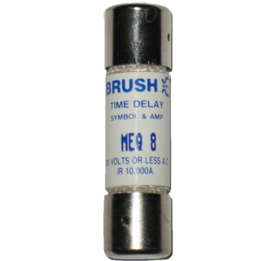 MEQ8 Brush Time-Delay Fuse 8Amp 500Vac NOS